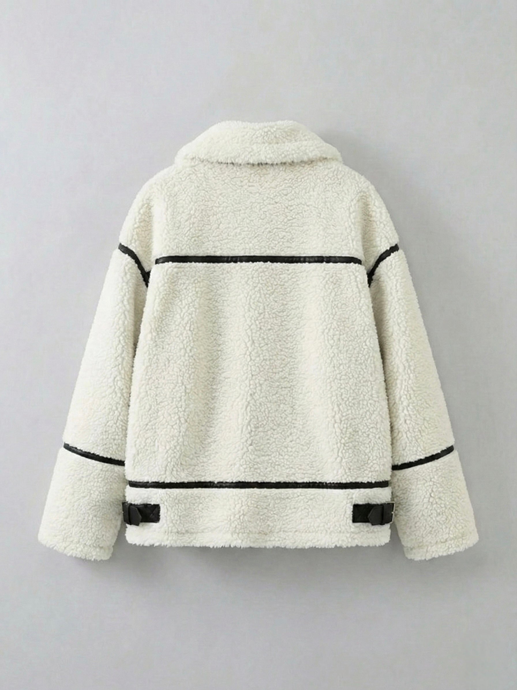 Faux Shearling Zip-Up Jacket