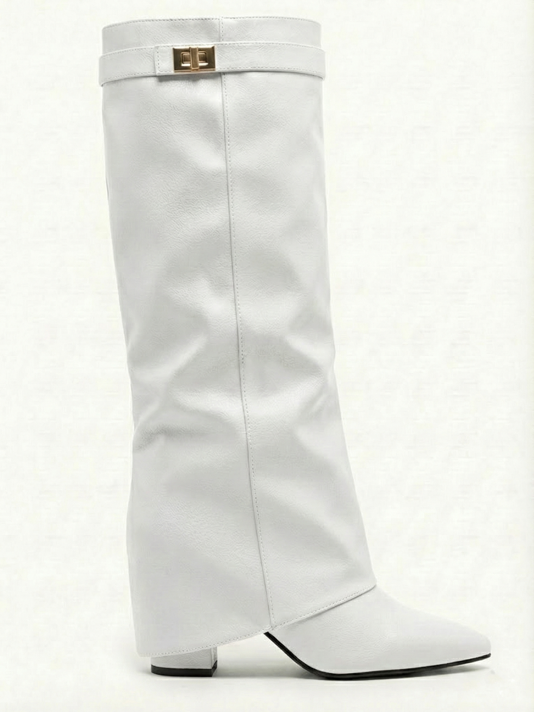 Leeds | Faux Leather High-Slouch Boot