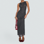 Women's Black & White Bodycon Dress