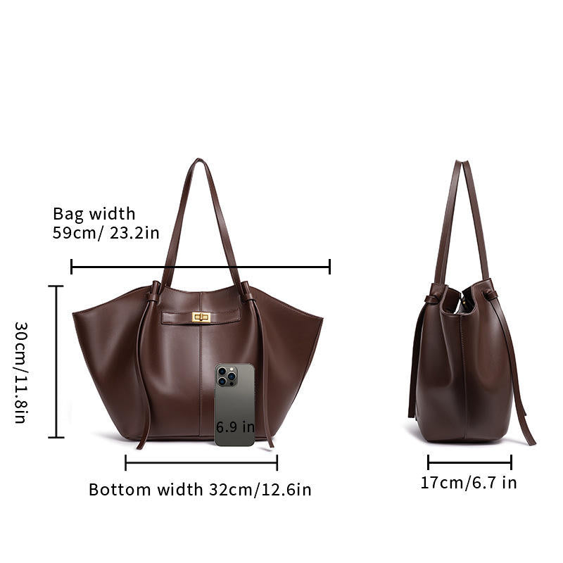 Women's Elegant Leather Tote Bag