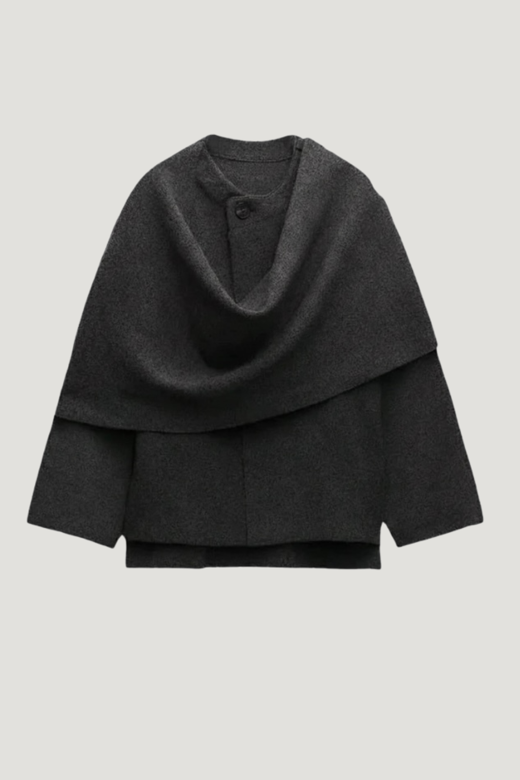 Elegant Neck Cape Coat for Women