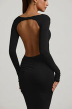 Open Back Maxi Dress
