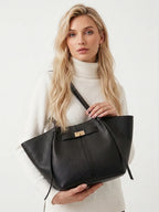 Women's Elegant Leather Tote Bag